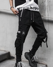 Load image into Gallery viewer, Hip Hop Pants Trousers Ribbons Streetwear Joggers