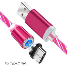 Load image into Gallery viewer, LED Glow Flowing Magnetic Charger Cable