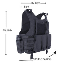 Load image into Gallery viewer, MGFLASHFORCE Molle Airsoft Vest Tactical Vest Plate Carrier Swat Fishing Hunting Vest Military Army Armor Police Vest