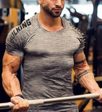 Load image into Gallery viewer, Men Compression T Shirt Gym Fitness Bodybuilding Clothing