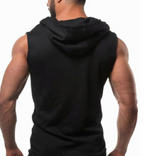 Load image into Gallery viewer, Men Cotton Hoodie Sweatshirts Fitness Bodybuilding Tank top