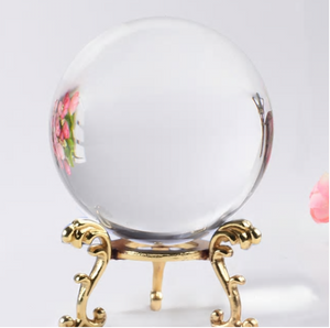 Clear Glass Feng Shui Photography Crystal Ball Room Decoration