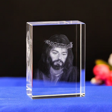 Load image into Gallery viewer, Creative 3D Christian Catholic Portrait Crystal Ornaments