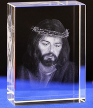 Load image into Gallery viewer, Creative 3D Christian Catholic Portrait Crystal Ornaments