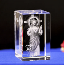 Load image into Gallery viewer, Creative 3D Christian Catholic Portrait Crystal Ornaments