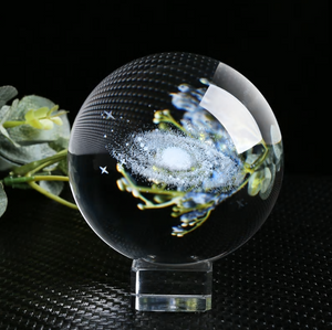 Crystal Ball 3D Planets Model Sphere Astronomy Ball Ornament