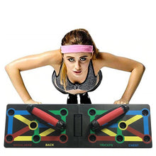 Load image into Gallery viewer, Push Up Rack Board 9 in 1 Body Building Fitness