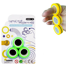 Load image into Gallery viewer, Anti-Stress Finger Magnetic Rings For Autism ADHD Anxiety Relief Focus Kids Decompression Fingertip Toys Magic Ring Props Tool