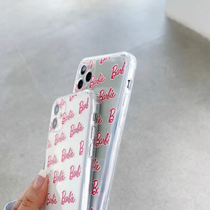 Barbie Phone Case For iPhone 11 Pro Max 8 7 Plus case For iPhone XR X XS Max Laser transparent anti falling protective shell