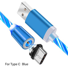 Load image into Gallery viewer, LED Glow Flowing Magnetic Charger Cable