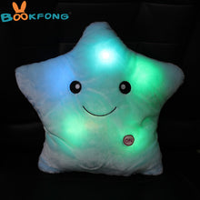 Load image into Gallery viewer, Colorful Star Shape Toys Glowing LED Luminous Light Pillow Soft Relax Gift