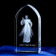 Load image into Gallery viewer, Creative 3D Carved Crystal Crafts Christian Catholic Crystal Living Room