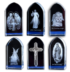 Creative 3D Carved Crystal Crafts Christian Catholic Crystal Living Room