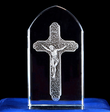 Load image into Gallery viewer, Creative 3D Carved Crystal Crafts Christian Catholic Crystal Living Room