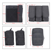 Load image into Gallery viewer, MGFLASHFORCE Molle Airsoft Vest Tactical Vest Plate Carrier Swat Fishing Hunting Vest Military Army Armor Police Vest