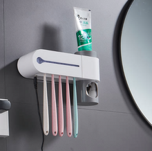 Load image into Gallery viewer, Antibacterial Ultraviolet Toothbrush Sterilizer Automatic Dispenser