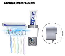 Load image into Gallery viewer, Antibacterial Ultraviolet Toothbrush Sterilizer Automatic Dispenser