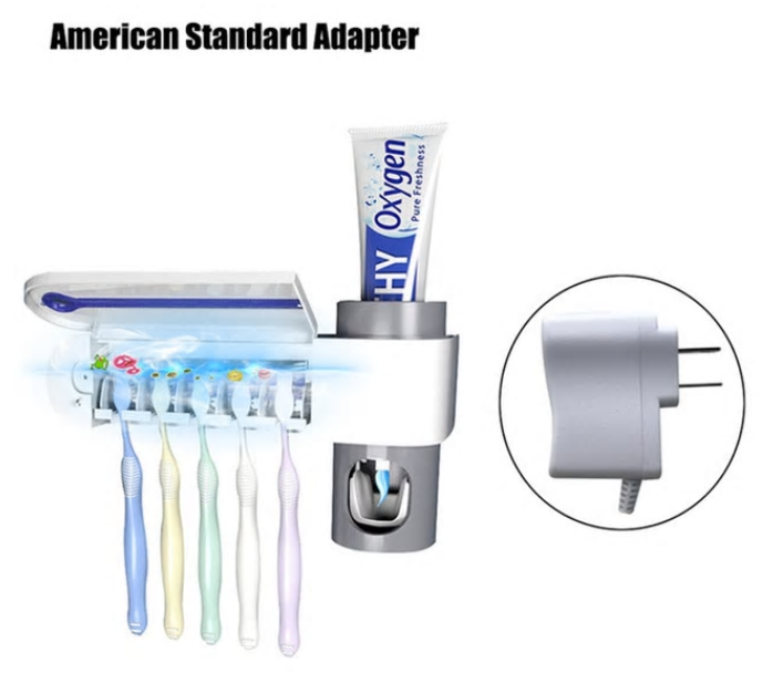 Antibacterial Ultraviolet Toothbrush Sterilizer Automatic Dispenser