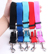 Load image into Gallery viewer, Pet Seat Belt Adjustable Harness Lead Leash for Small Medium Pets car Travel Clip