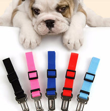 Load image into Gallery viewer, Pet Seat Belt Adjustable Harness Lead Leash for Small Medium Pets car Travel Clip