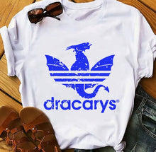 Load image into Gallery viewer, Unisex DRACARYS Funny T-Shirt  Summer New Casual White