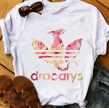 Load image into Gallery viewer, Unisex DRACARYS Funny T-Shirt  Summer New Casual White