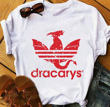 Load image into Gallery viewer, Unisex DRACARYS Funny T-Shirt  Summer New Casual White