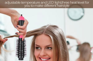 2 IN 1 Hair Dryer Hot Air Brush Straightener Comb