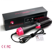 Load image into Gallery viewer, 2 IN 1 Hair Dryer Hot Air Brush Straightener Comb