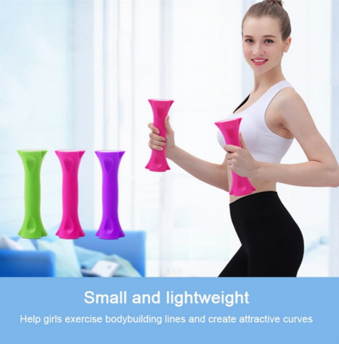 Women Rubber Dumbbells Yoga Small Home Exercise