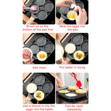 Load image into Gallery viewer, Four-hole Frying Pot Pan Thickened Omelet Pan Non-stick Egg Pancake Steak Pan Cooking Egg Ham Pans Breakfast Maker Cookware