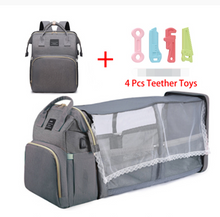 Load image into Gallery viewer, Folding Mommy Bag Lightweight Portable Folding Crib