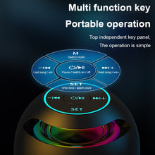 Load image into Gallery viewer, Mini Bluetooth Speaker LED Display Alarm Clock