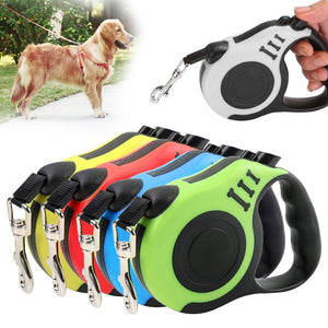 3m/5m Durable Dog Leash Automatic Retractable Nylon Lead