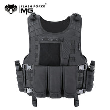 Load image into Gallery viewer, MGFLASHFORCE Molle Airsoft Vest Tactical Vest Plate Carrier Swat Fishing Hunting Vest Military Army Armor Police Vest