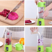 Load image into Gallery viewer, Mini Portable Electric Fruit Juicer USB Rechargeable Smoothie Blender Machine