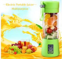 Load image into Gallery viewer, Mini Portable Electric Fruit Juicer USB Rechargeable Smoothie Blender Machine