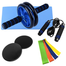 Load image into Gallery viewer, Muscle Exercise Equipment Abdominal Press Wheel Roller Home Fitness Equipment Gym Roller Trainer with Push UP Bar Jump Rope