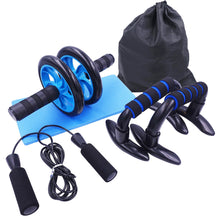 Load image into Gallery viewer, AB Roller Kit Strong Load-bearing with Push-Up Bar Jump Rope Knee Pad Home Gym Abdominal Core Muscle Exercise Fitness Equipment