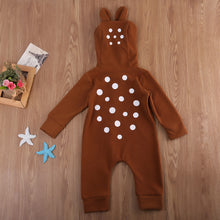 Load image into Gallery viewer, Baby Deer Hooded Jumpsuit