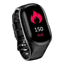 Load image into Gallery viewer, 2-in-1 Smart Watch Men Wireless Bluetooth 5.0 Headphones Earbuds Fitness Bracelet Tracker