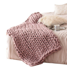 Load image into Gallery viewer, Handmade Chunky Knit Blanket