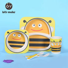 Load image into Gallery viewer, Children&#39;s Eco-Friendly Bamboo Fiber Dishes