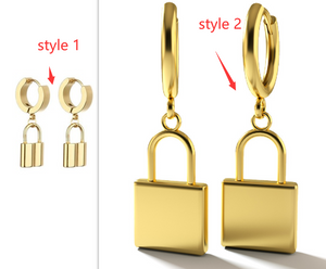 Lock Earrings