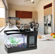 Load image into Gallery viewer, USB Desktop Mini Aquarium Fish Tank Beta Aquarium