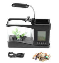 Load image into Gallery viewer, USB Desktop Mini Aquarium Fish Tank Beta Aquarium