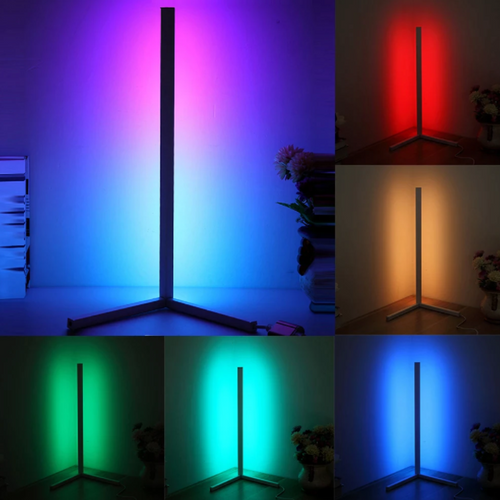 Modern Corner Floor Lamp Led RGB Nordic Decoration Colourful Smart Standing Intelligent for Living Bedroom Decor Night Light