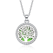 Load image into Gallery viewer, Aroma Locket Necklace Magnetic Stainless Steel Aromatherapy Essential Oil Diffuser