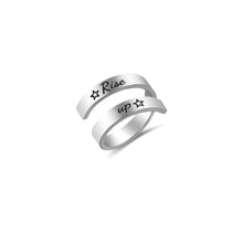 Load image into Gallery viewer, Stainless Steel Adjustable Faith Rings