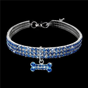 Exquisite Bling Bling Crystal Dog Collar